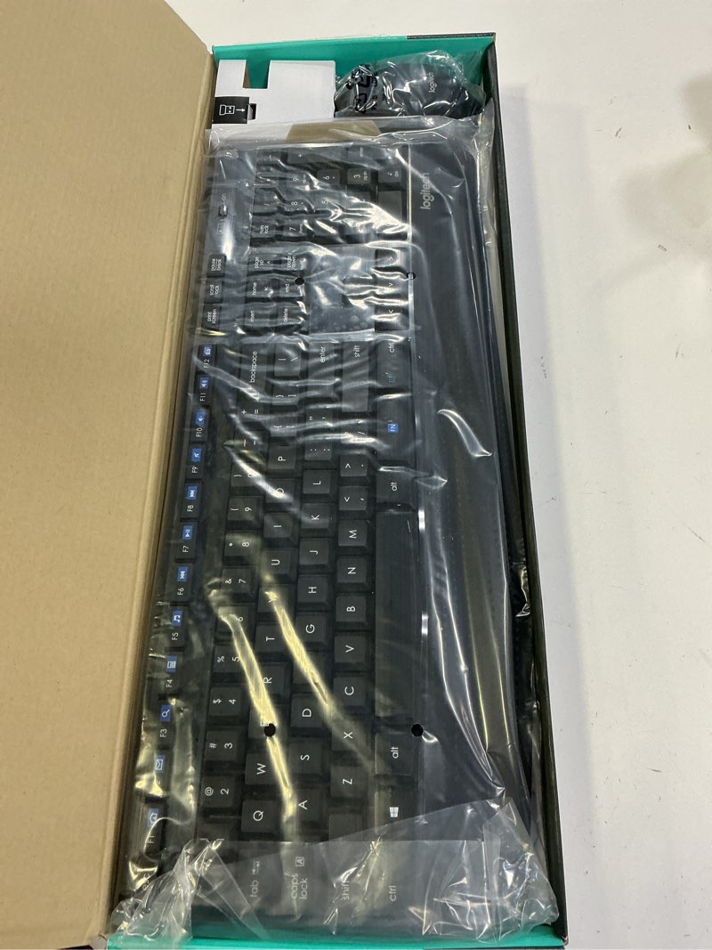 Condition photo showing New/Like New for Logitech MK345 Wireless Combo with Full-Size Keyboard and Right-Handed Mouse -