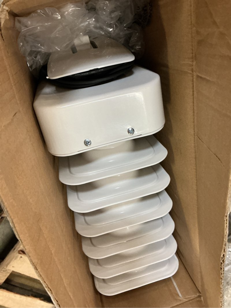 Condition photo showing As Is for visionair oil-filled radiant electric heater 1500 -watt oil-filled radiant tower indoor electric space heater with thermostat with remote