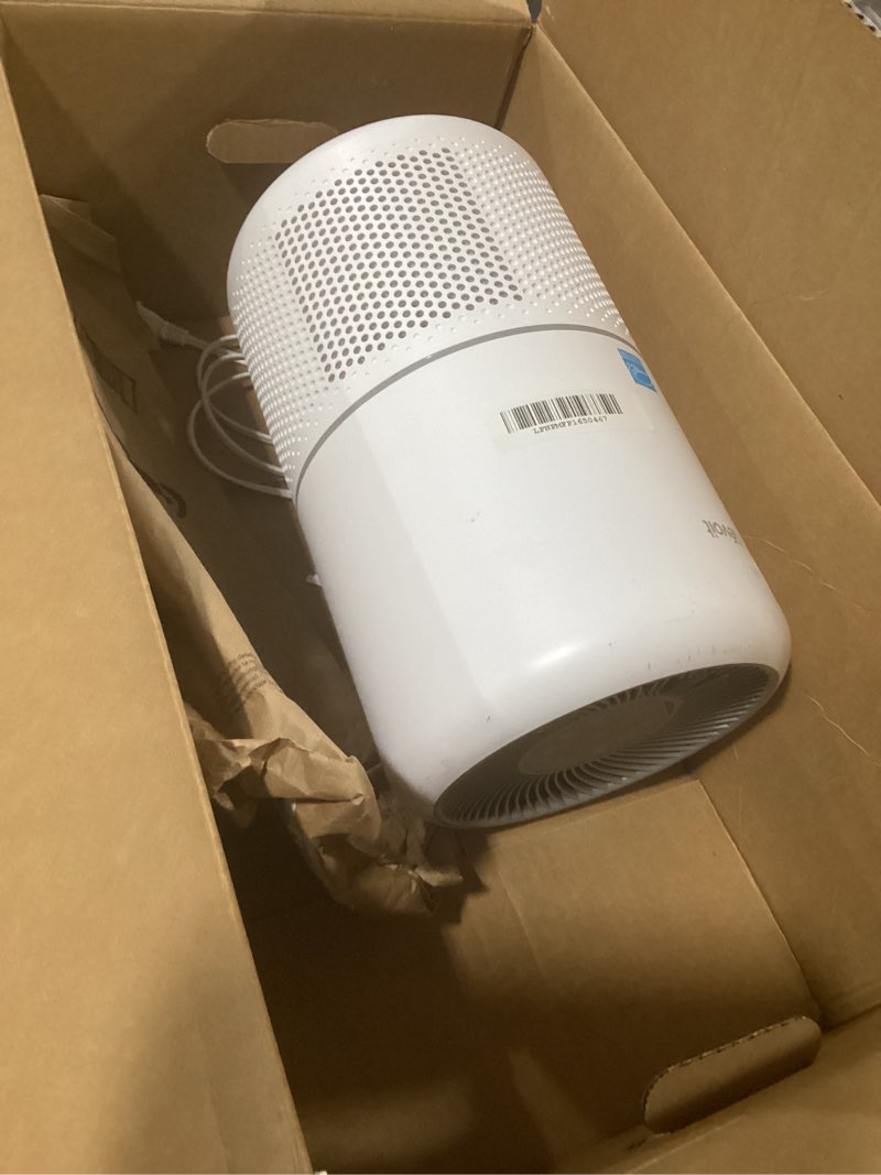 Condition photo showing As Is for LEVOIT Air Purifier for Home Allergens Pet Hair in Bedroom, Covers Up to 1073 ft² by 56W High Torque Motor, AHAM VERIFIDE, 3-in-1 Filter with HEPA Sleep Mode, Remove Dust Smoke Odor, Core300-P, White White Core 300-P 1Pack