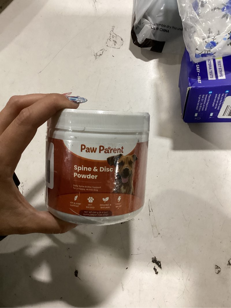 Condition photo showing New/Like New for green lipped mussel, paw parent spine and disc powder, secret powder, joint mobility & flexibility for dogs mobility, improve dog cartilage & bone health (1 pcs)