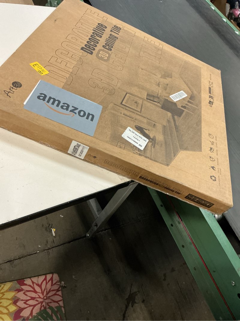 Condition photo showing New/Like New for Art3d PVC Ceiling Tiles, 2'x2' Plastic Sheet in White (24-Pack) 24"x24" White 1 24