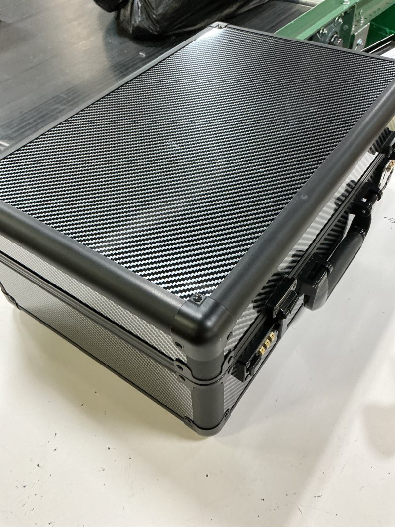 Condition photo showing As Is for valun carbon fiber 160+ slab graded card storage box (4 rows); durable sports, psa card storage box - organizer slab for your collection - for baseball, football, tcg, mtg cards - top loader design carbon fiber 160 slabs