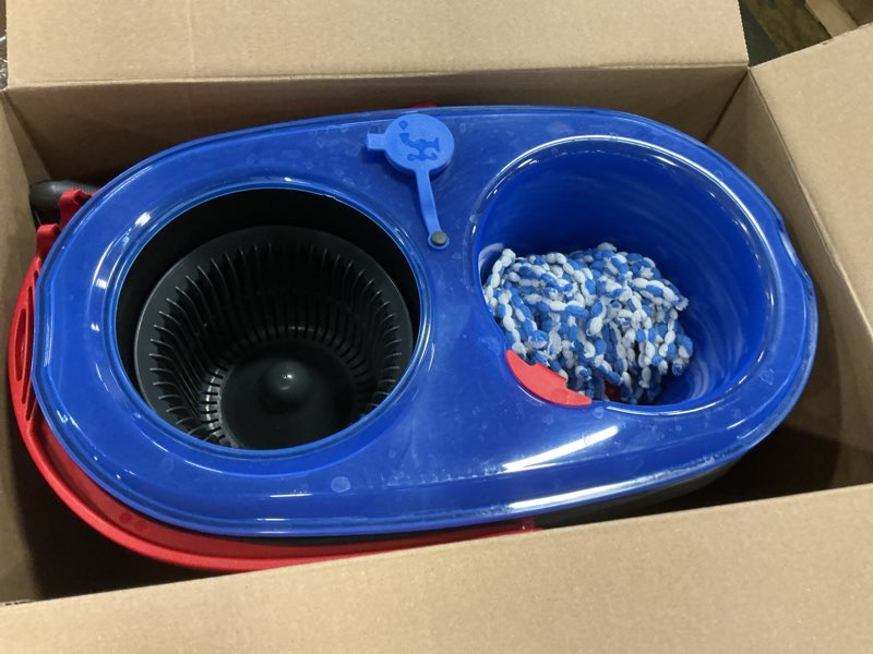 Condition photo showing As Is for O-Cedar RinseClean Spin Mop & Bucket System