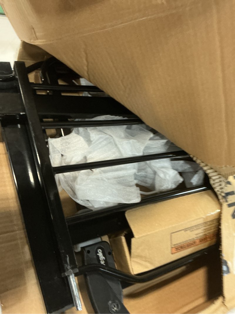 Condition photo showing Good Condition for regalo safety 29-49" easy step extra wide baby gate for doorways & bottom of stairs, pressure mounted safety gate with door for babies, toddlers & pets, black black 29-49"w x 30"h