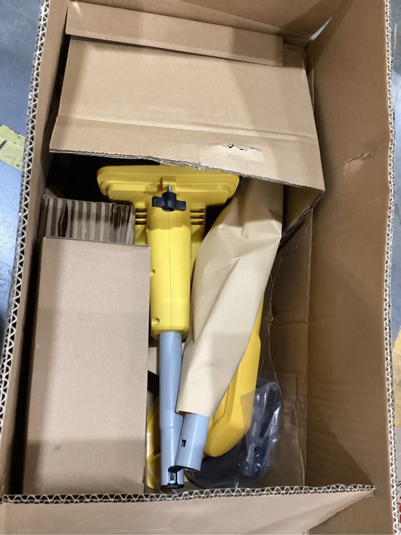 Condition photo showing Good Condition for cordless brushless garden tiller cultivator compatible with dewalt 20v battery (tool only), 10’’ wide 7’’ deep electric soil rototiller, 48-tine mini rotary tiller for garden beds & soil preparation yellow-no battery