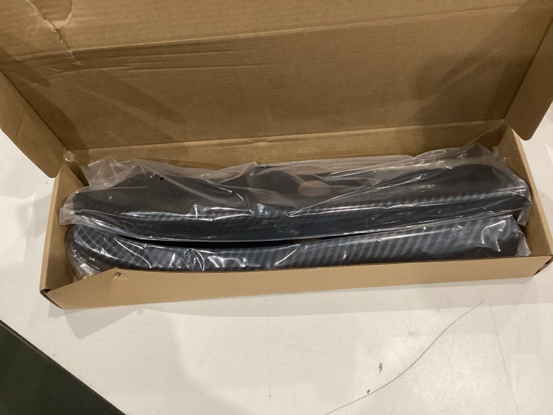 Condition photo showing Good Condition for front bumper lip splitter cover trim compatible with 2015-2024 dodge challenger scat pack r/t gt srt, carbon fiber (not for widebody, sxt, r/t plus)