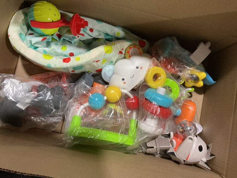 Condition photo showing As Is for Assorted Baby Bouncer Toys & Attachments