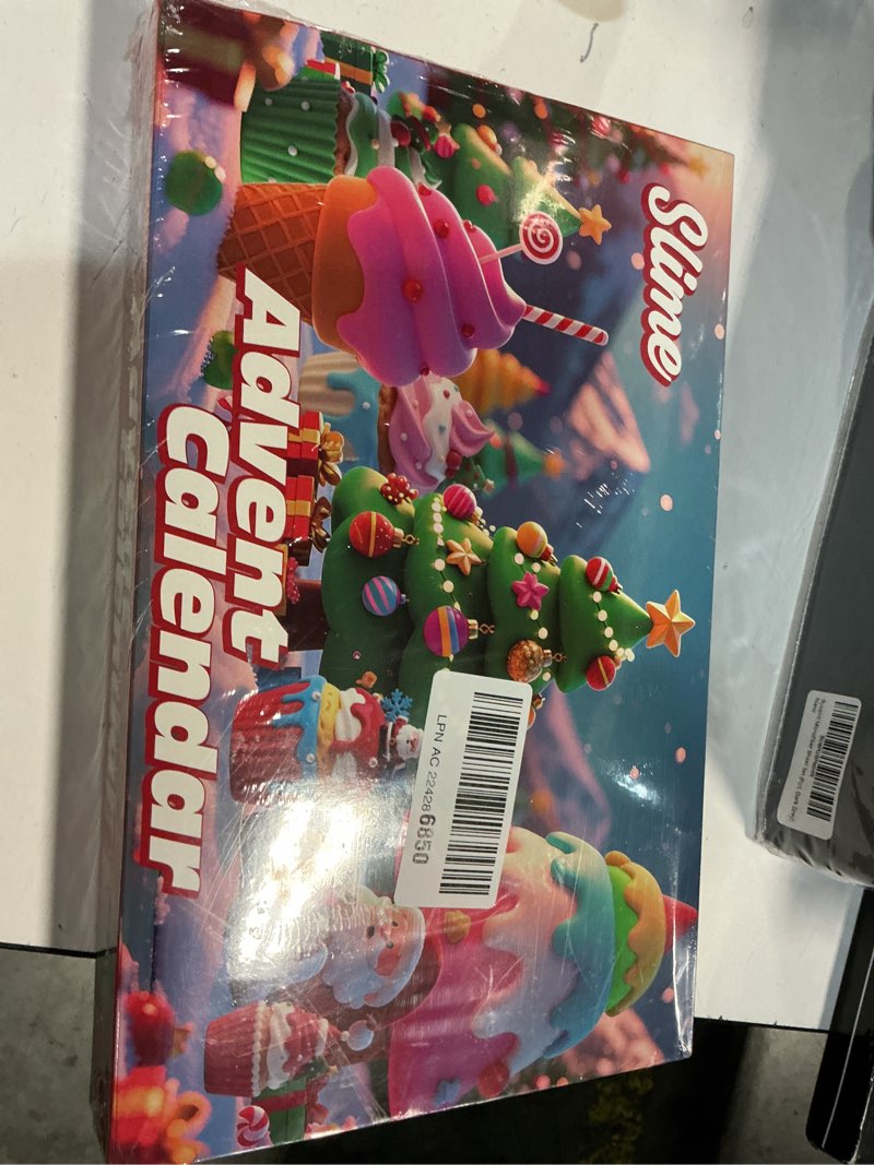 Condition photo showing New/Like New for Slime Advent Calendar 2025 for Kids 24-Day Christmas Countdown with Slime Kit Surprises Fun Holiday Gifts for Girls Boys Teens Ages 4-12