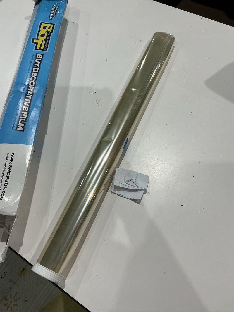 Condition photo showing As Is for bdf na50 window film sun control and heat rejection natural black 50 (light) - 24in x 24ft