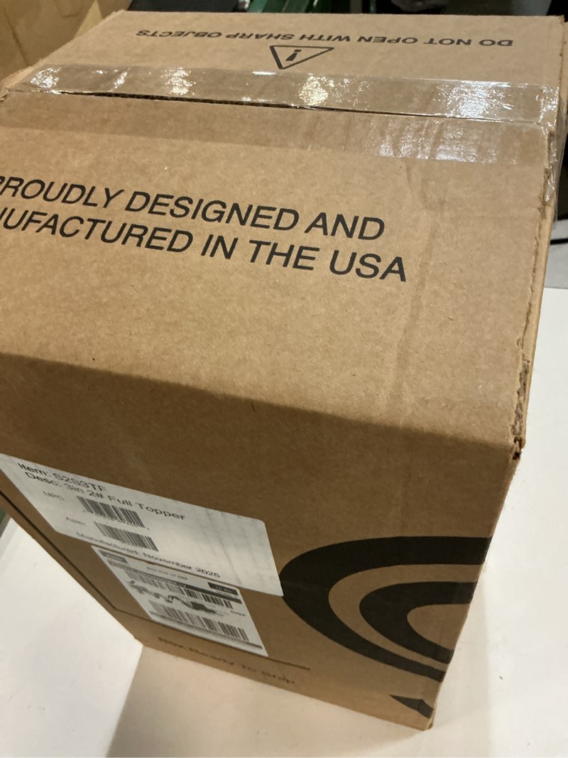 Condition photo showing New/Like New for Sure2Sleep Gel Swirl Memory Foam Mattress Topper - 3 Inch, Pressure Relieving, Cooling Comfort - Made in The USA & CertiPUR-US Certified - Softens Firm Beds and Extends Mattress Life - Full Size Full 3 INCH