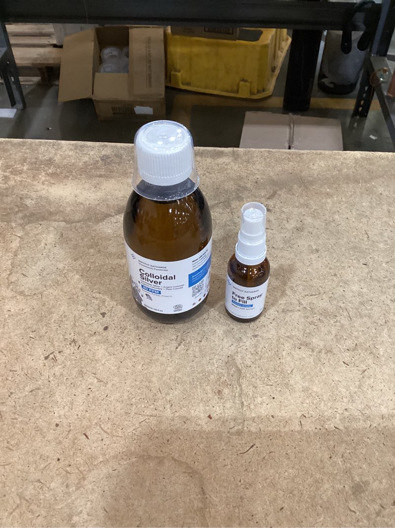 Condition photo showing New/Like New for colloidal silver liquid 10 fl oz & spray to fill ? bioactive hydrosol silver water ? natural immune support nano sol supplement solution ? ionic minerals 40 ppm ? organic structured plata coloidal 10 fl oz (pack of 1)