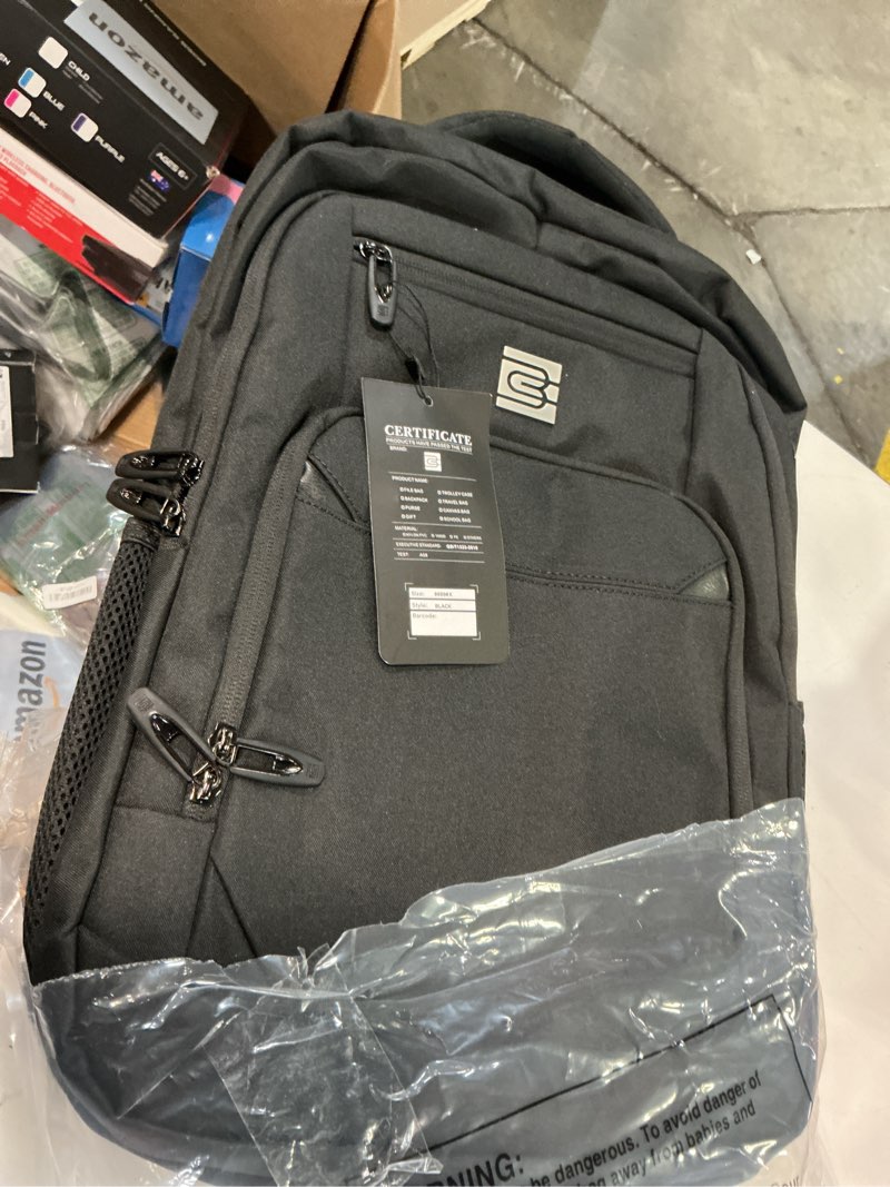 Condition photo showing Good Condition for matein business laptop backpack, 15.6 inch travel laptop bag rucksack with usb charging port, water-resistant bag daypack for work college computer men women backpack, black 15.6 inch black charcoal(similar)