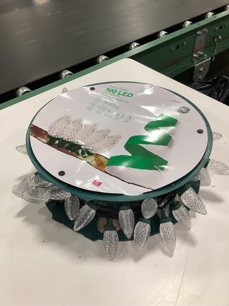 Condition photo showing As Is for  GE Energy Smart 100 -Count 66-ft White LED Plug-In Christmas String Lights