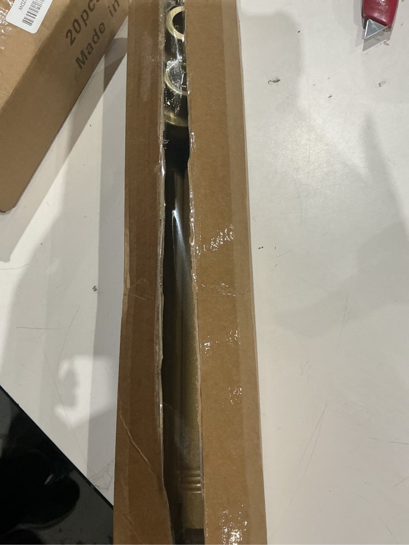 Condition photo showing Good Condition for aizesi tension curtain rod 28 to 48 inch, 1pcs tension rod 1 inch diameter gold small shower curtain rod adjustable non-drilling, anti-slip, anti-rust spring loaded curtain rods gold 28"-48"-1pcs