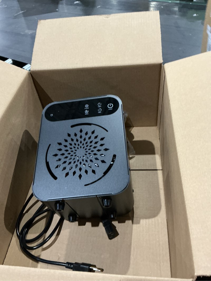 Condition photo showing As Is for ozone generator 60000mg,yuanfan ozone machine air ionizer odor removal for home/smoke/garage/pet odors/car, 8000 sq.ft,ventilation hose for tight spaces with poor air circulation