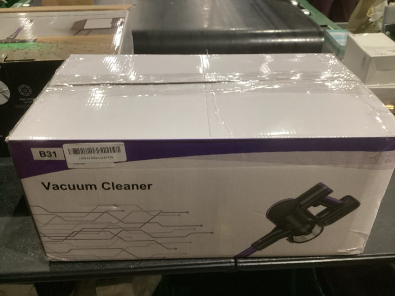 Condition photo showing As Is for Cordless Vacuum Cleaner,40Kpa Powerful Vacuum Cleaners for Home, Vacuums with LED Display, Anti-Tangle, 8 in 1 Lightweight Vacuum for Hard Floors Pet Hair(Purple)