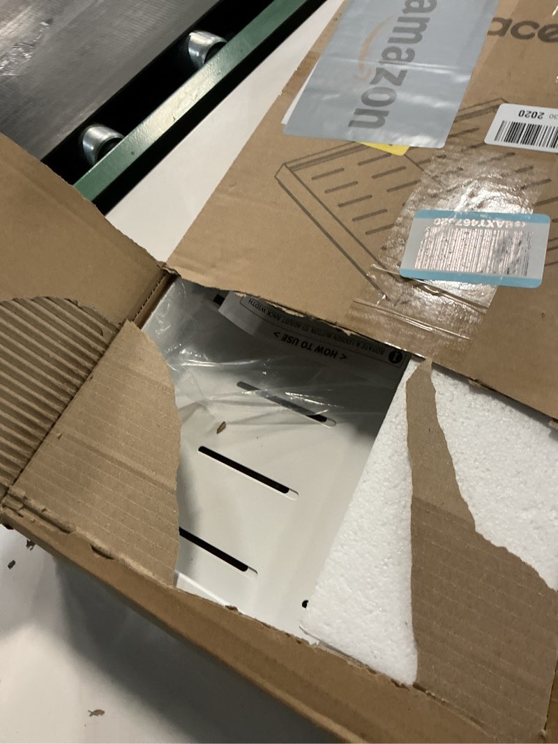 Condition photo showing Good Condition for SpaceAid Pull Out Cabinet Organizer, 1 Pack Expandable 11.8"-19.6" (Need to Pull to Widen) Heavy Duty Pull-Out Drawer with Adhesive Tape for Kitchen Storage Cabinets (White, 21" Deep) 21" Deep White-(1pcs)