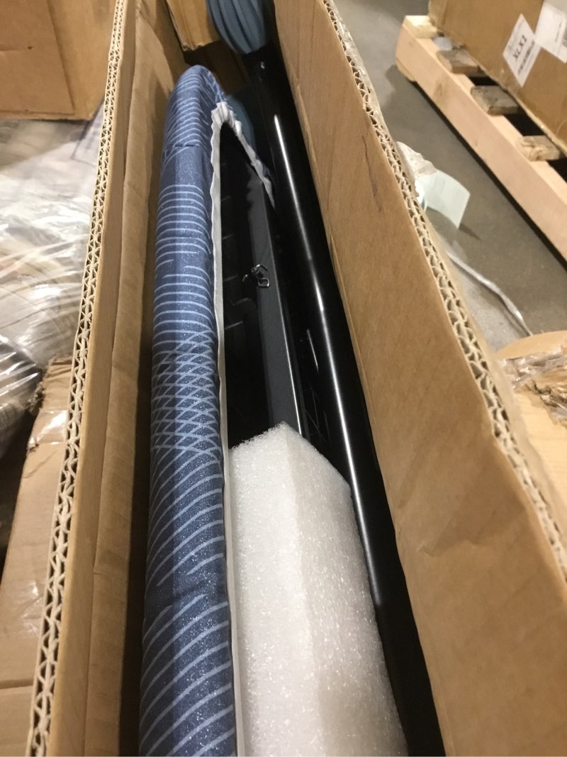 Condition photo showing Good Condition for APEXCHASER Ironing Board with Iron Rest, Compact and Space Saver Iron Board, Extra Thick Cover, Height Adjustable, Wall Mount & Closet Hanger 13x43 Blue Blue 13x43inch