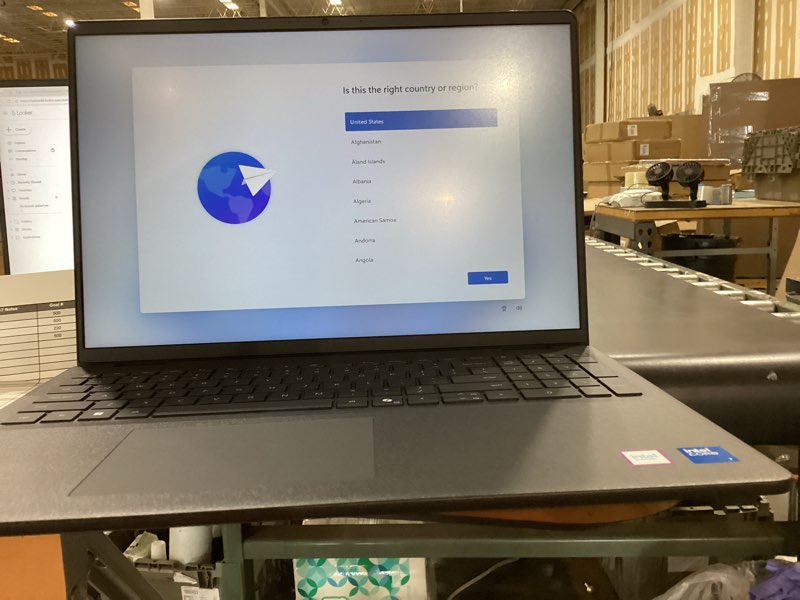 Condition photo showing As Is for dell 16 laptop dc16250-16.0-inch 16:10 fhd+ touch display, intel core 7 150u, 16gb ddr5 ram, 1tb ssd, intel graphics, windows 11 home, 1 year basic onsite service - carbon black 16 gb ram| 1 tb ssd(no power cord )