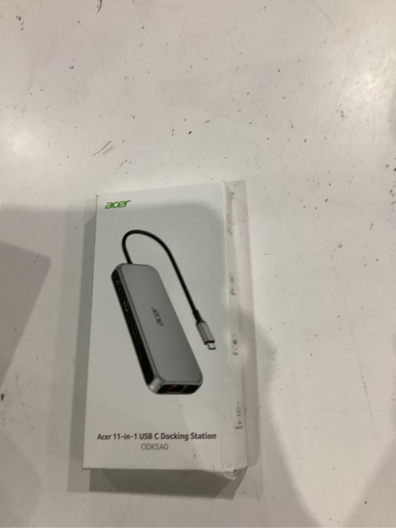 Condition photo showing Good Condition for acer laptop docking station 3 monitors, 11-in-1 usb c docking station with 8k dp, hdmi 4k@60hz, 10gbps data, 1 gbps ethernet hub, 100w power delivery, sd/tf, usb c hub multiport adapter for laptop