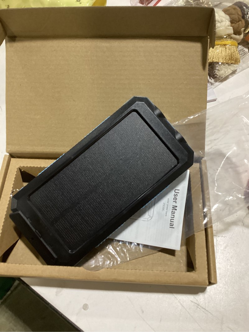 Condition photo showing Good Condition for solar power bank 49800mah portable solar phone charger with led flashlight/15w fast charge usb c waterproof external backup battery pack for all cell phones & electronic devices blue 49800mah