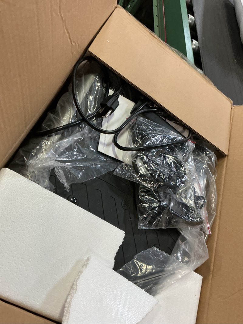 Condition photo showing As Is for Vibration Plate Exercise Machine, Vibrating Plate Platform for Lymphatic Drainage with 200 Adjustable Speeds, Power Vibration Plate for Weight Loss & Fitness, Supports Weight 450 Lbs Gray