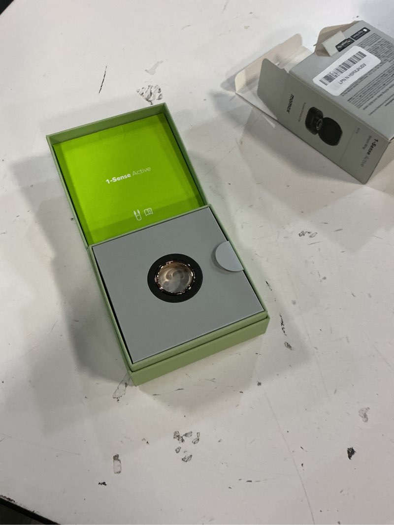 Condition photo showing Good Condition for (size:#13)momax 1-sense active smart ring for fitness, sleep, heart rate tracker with touch control & 5atm waterproof, no app subscription, luxury ceramic health ring for men&women, android & ios compatible black 13