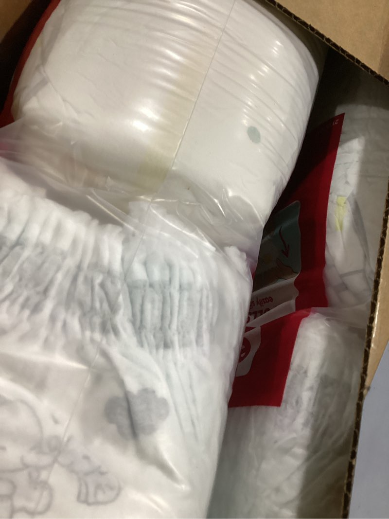 Condition photo showing New/Like New for pampers diapers - swaddlers 360° - size 5, up to 100% leakproof comfy dry fit, ez off tabs designed for easy changes, pull on diaper