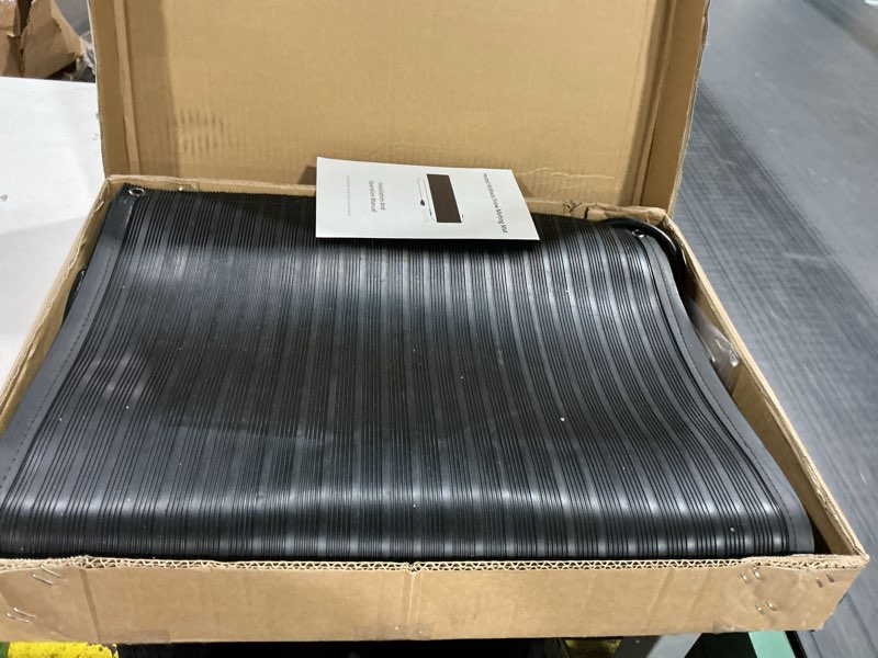 Condition photo showing As Is for 20"x60" Heated Walkway Mats - Advanced Winter Outdoor Heating Snow Melting System - No Slip Safety