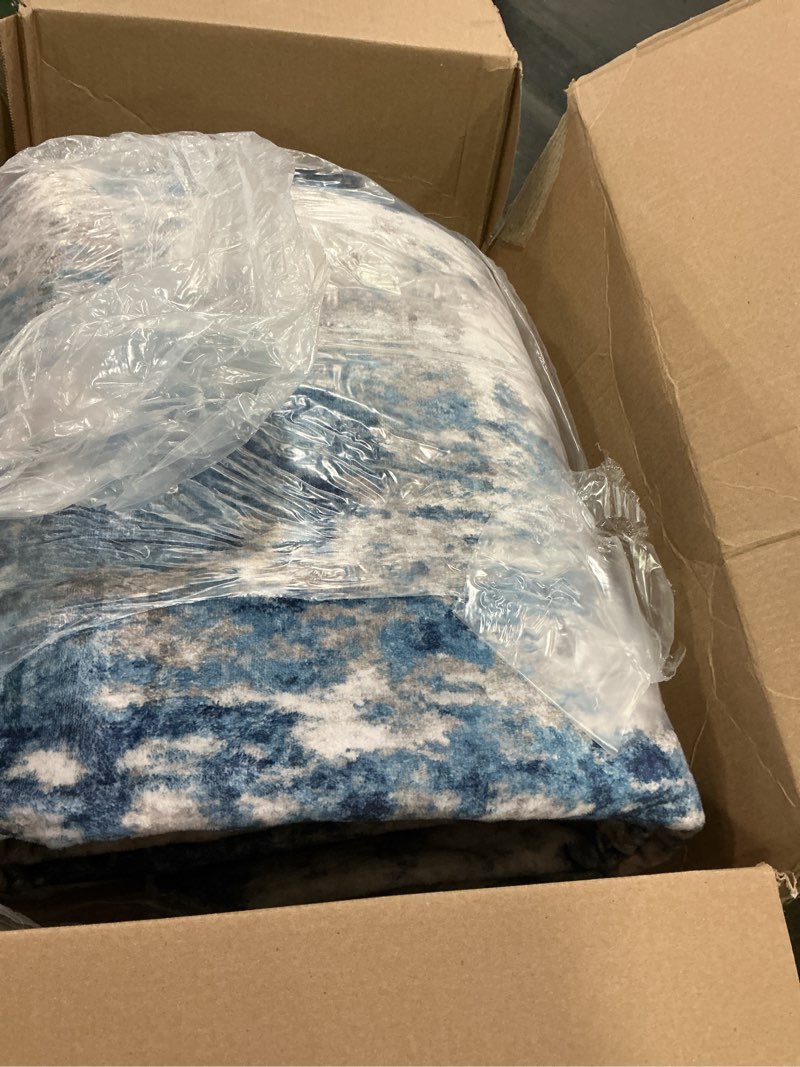 Condition photo showing Good Condition for RELEANY Washable Area Rugs 8'x10' Non-Slip Modern Abstract Soft for Living Room Entryway Bedroom Nur