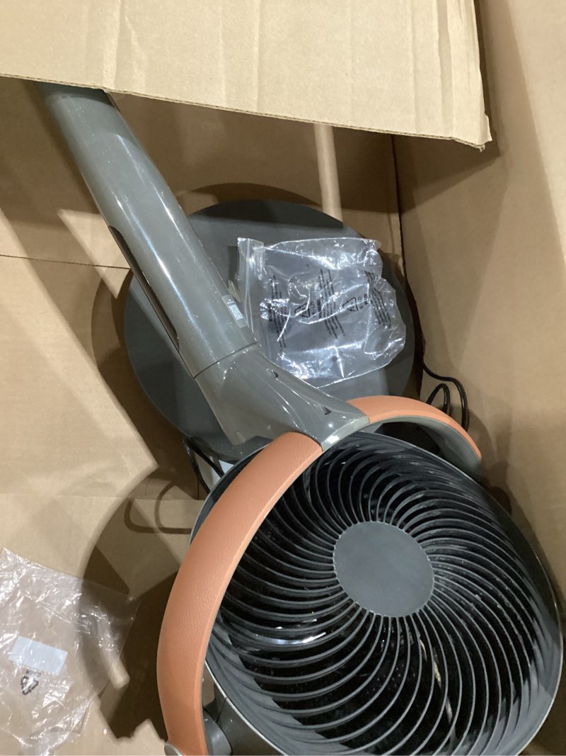 Condition photo showing Good Condition for dreo smart fan for bedroom, position-based oscillation, 150°+120° 3d oscillating fan, 110ft pedestal fans with wi-fi/voice/remote, standing fans work with alexa/google, 9 speeds, 6 modes, 20db, silver