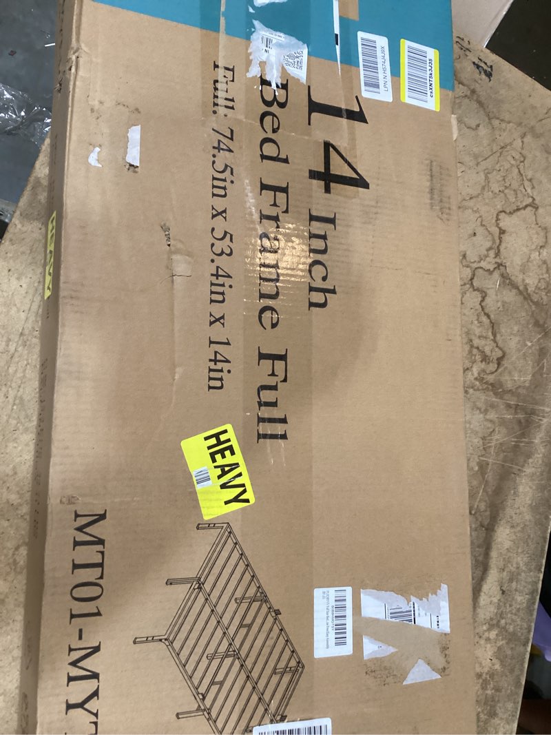 Condition photo showing New/Like New for fuiobyvv full size bed frame 18 inch heavy duty metal platform bed frame full support up to 3500 lbs,no box spring needed/no shaking/steel slat support/noise free/easy assembly full 18 inch