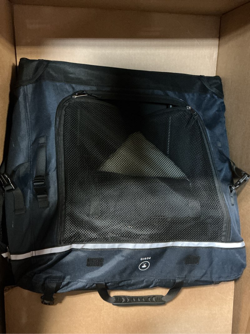 Condition photo showing As Is for 30IN Soft Collapsible Dog Crate w Detachable Wheels, Rolling Travel Dog Crate for Medium Breed Dogs, Portable Dog Kennel with Mesh Windows, Indoor & Outdoor Uses 30.0"L x 21.0"W x 21.0"H