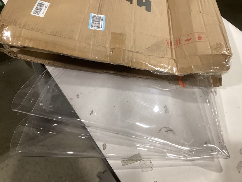 Condition photo showing Good Condition for ETECHMART Clear Round Table Cover Protector 42'', Waterproof Transparent Thick Vinyl Table Protector, Non-Slip Heat Resistant Clear Plastic Table Cover Protector for Coffee Table Hard Floor 1.5mm Clear Dia. 42 Inches (Round)