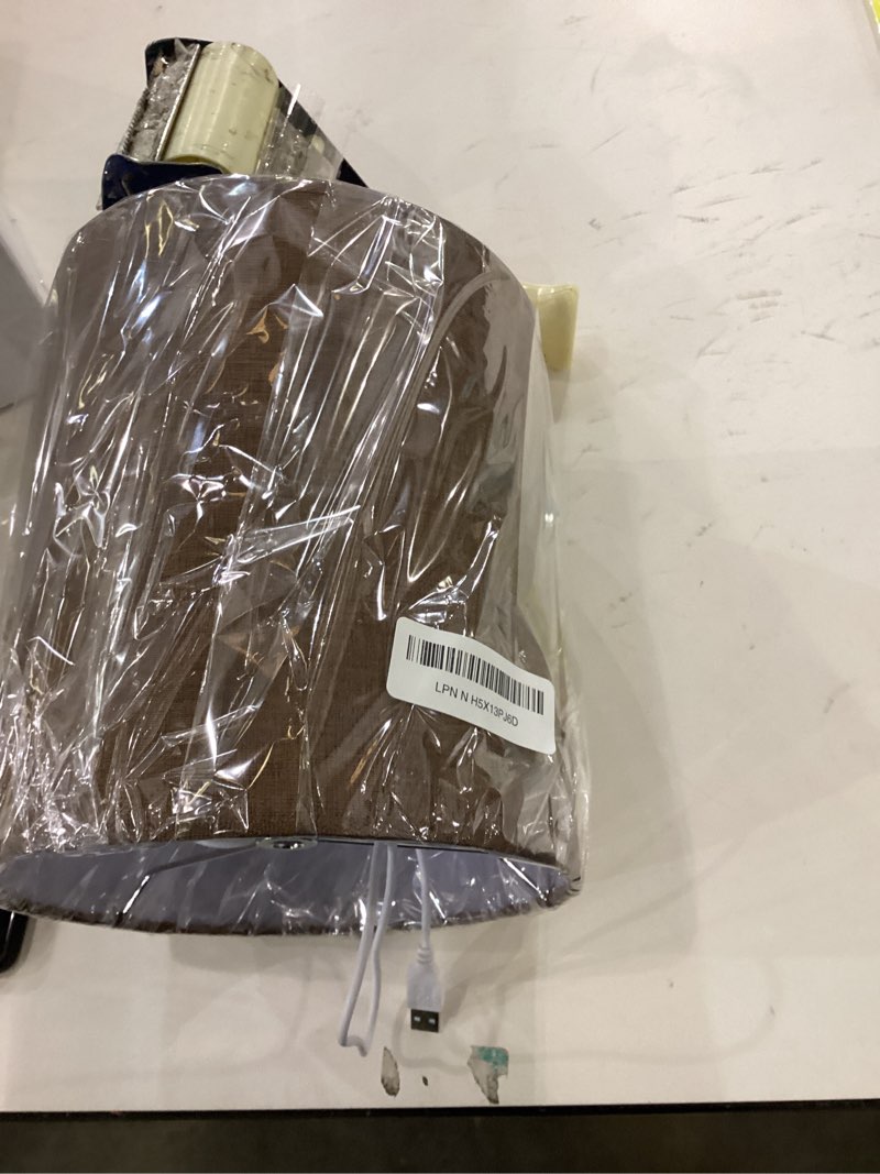 Condition photo showing New/Like New for 12" Wx 10" H Drum Lampshades, No Assembly Required, Fabric Lampshade for Table Lamp, Bedside Lamp, Floor Lamp, Metal Spider Fitter, Beige Beige 12" Wx 10" H