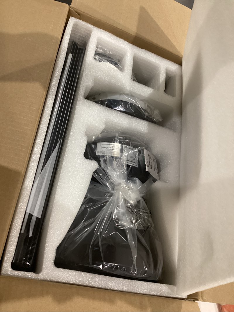 Condition photo showing New/Like New for Ceiling Fans with Lights, 42 inch Low Profile Ceiling Fan with Light and Remote Control, Flush Mount, Reversible, 3CCT, Dimmable, Noiseless, Black Ceiling Fan for Bedroom, Indoor/Outdoor Use