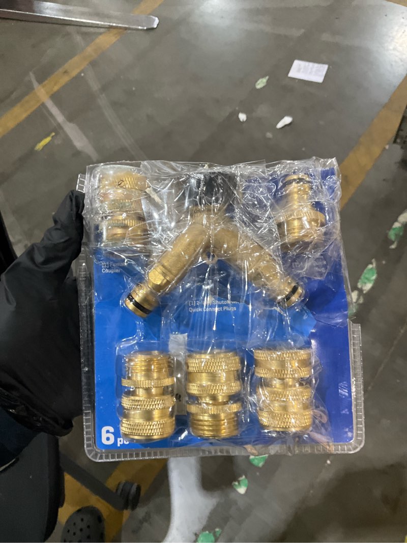 Condition photo showing As Is for kobalt brass quick connector set