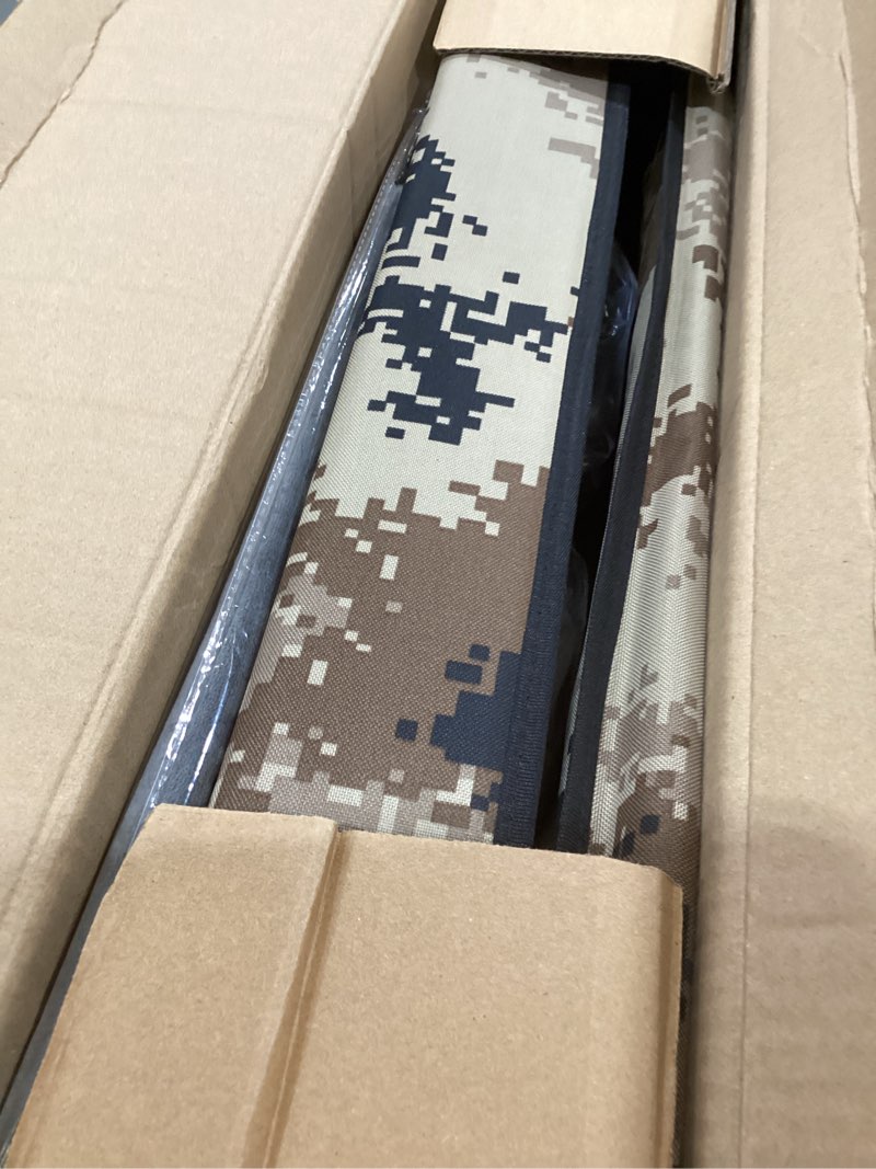 Condition photo showing New/Like New for indestructible heated cat house for outside winter, 100% waterproof, safe escape door, insulated outdoor cat shelter with heater for feral barn cat kitty (desert camouflage, 26"x16"x18") desert camouflage 26"x16"x18"