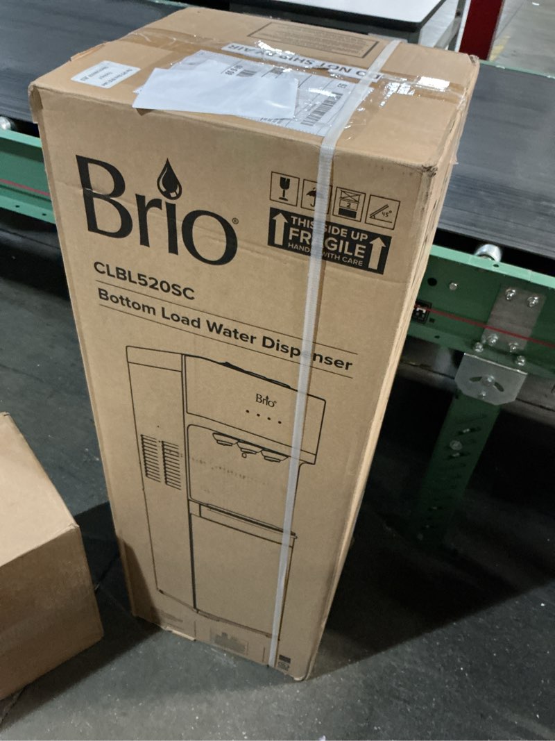 Condition photo showing New/Like New for brio self cleaning bottom loading water cooler water dispenser – limited edition - 3 temperature settings - hot, cold & cool water stainless steel