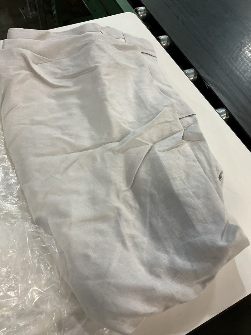 Condition photo showing Good Condition for european linen curtain, 48x96, cloud