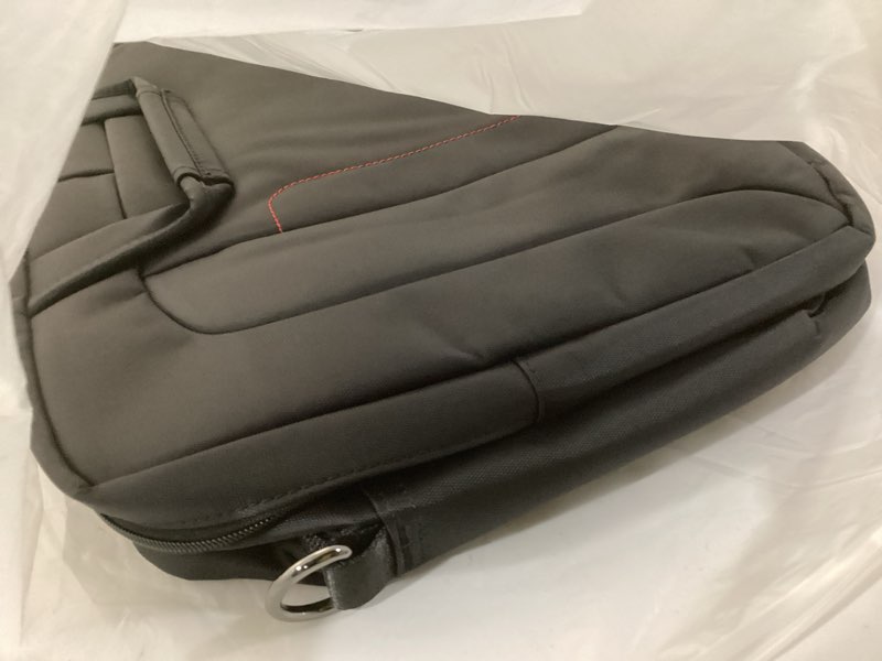 Condition photo showing New/Like New for iDemoo ELITE 16 Inch Laptop Bag with Shoulder Strap - Jet Black - Laptop Briefcase, Expandable Water Resistant Laptop Shoulder Messenger Bag Durable Computer Case for Business/Travel/Men/Women
