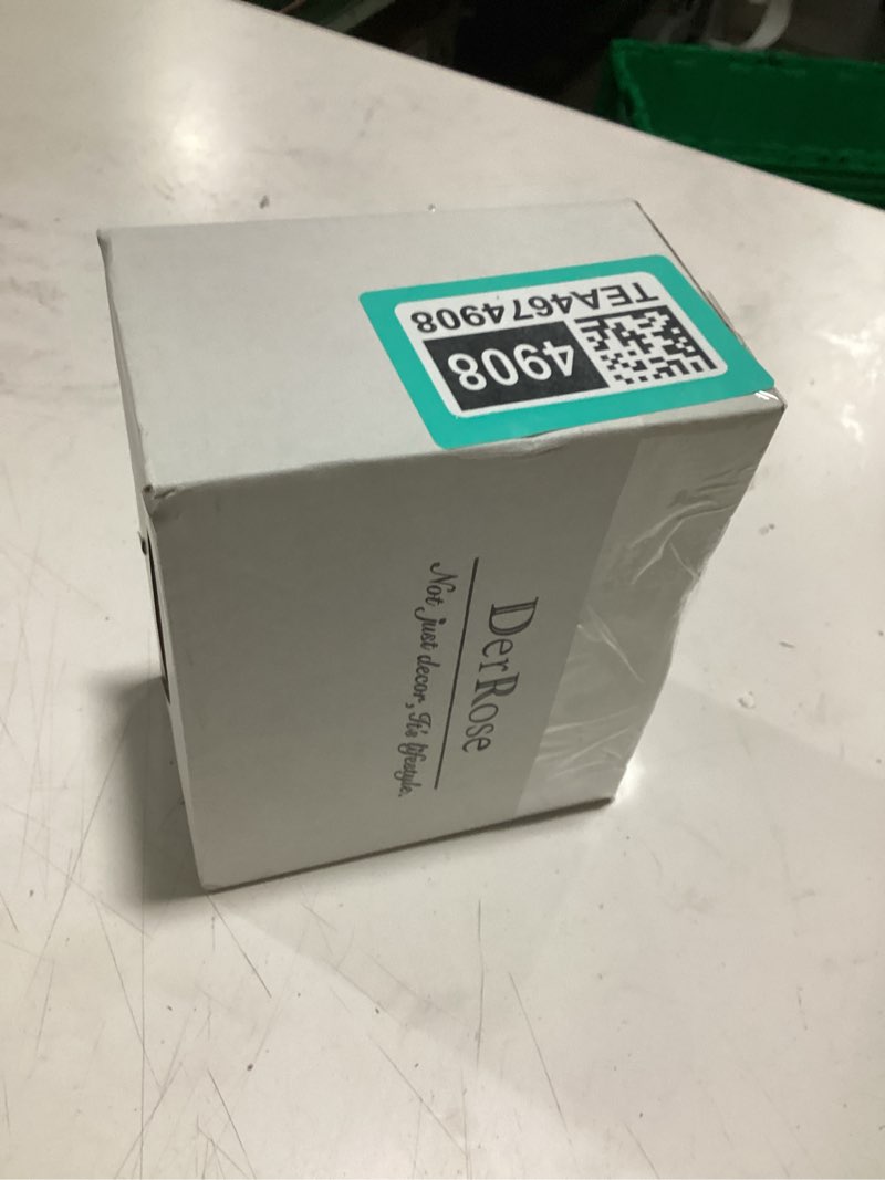 Condition photo showing Good Condition for Der Rose 2 Pack Fake Plants Succulents Plants Artificial Cactus Plants in Wood Pots with Pink Flower