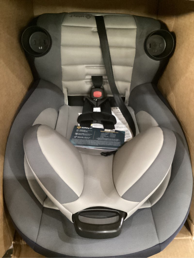 Condition photo showing Good Condition for safety 1st ellaris 3-in-1 convertible car seat, slim fit design, rear & forward-facing, 5-position headrest, 3-across fit, travel-friendly with machine-washable seat pad, london blue