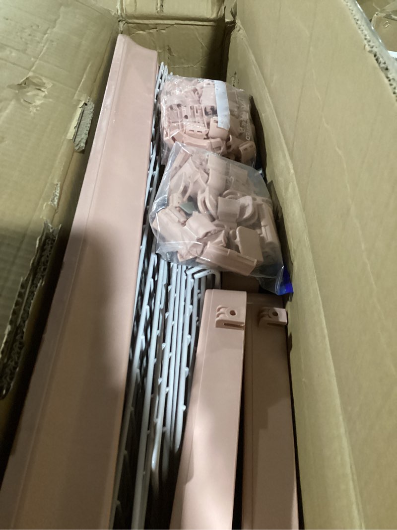 Condition photo showing Good Condition for 4-Tier Wire Cat Cage Playpen Kennel, 64 Inch Cat Catios Large Space for 1-3 Cats, Pink Cat Crate with 3 Platforms 3 Front Doors 2 Ramp Ladders (Large - 64.4" H x 32.6" L x 23.6" W) Large - 64.4"H x 32.6"L x 23.6"W