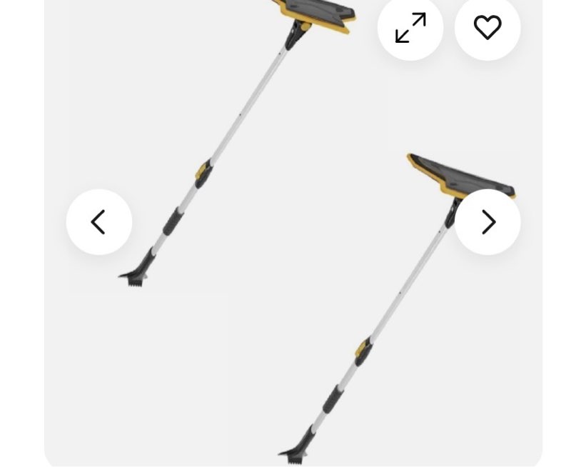 True Temper ABTT5212 Telescopic Auto Snow Brush EVA