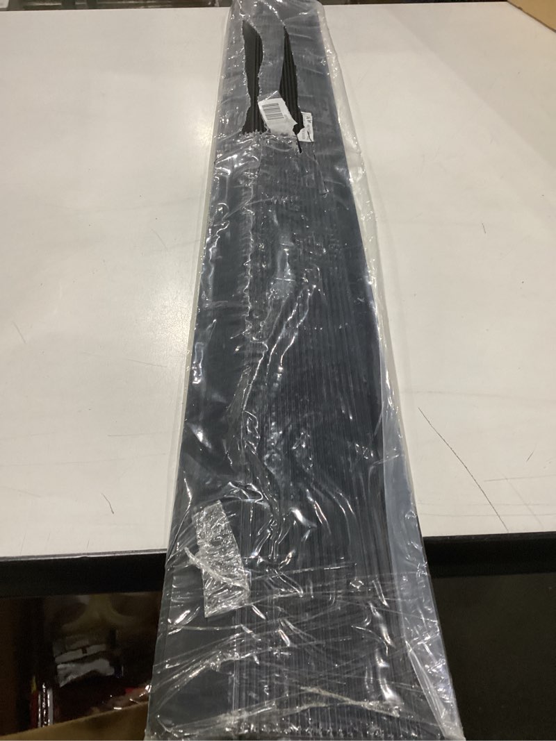 Condition photo showing New/Like New for similar to stock photo neicagne aluminum floor transition strip - threshold ramps for doorways, 36 inch threshold strip with 3m adhesive backing and screws, doorway edge trim suitable for threshold height less than 1.6 inch black + screw 36''x4''
