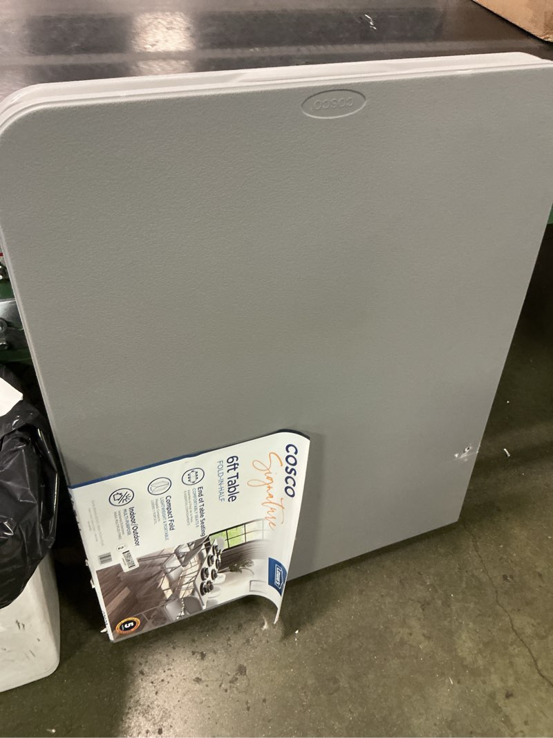 Condition photo showing Good Condition for  Three-dimensional representation of the product A thumbnail for the video Cosco 14146LG22L Folding-Tables - View #2 Cosco 14146LG22L Folding-Tables - View #3 Cosco 14146LG22L Folding-Tables - View #4 Cosco 14146LG22L Folding-Tables - View #5  View All Images 1k+ bought last week Cosco 2-ft x 4-ft Indoor or outdoor Rectangle Resin Gray Folding banquet table 4 -Person