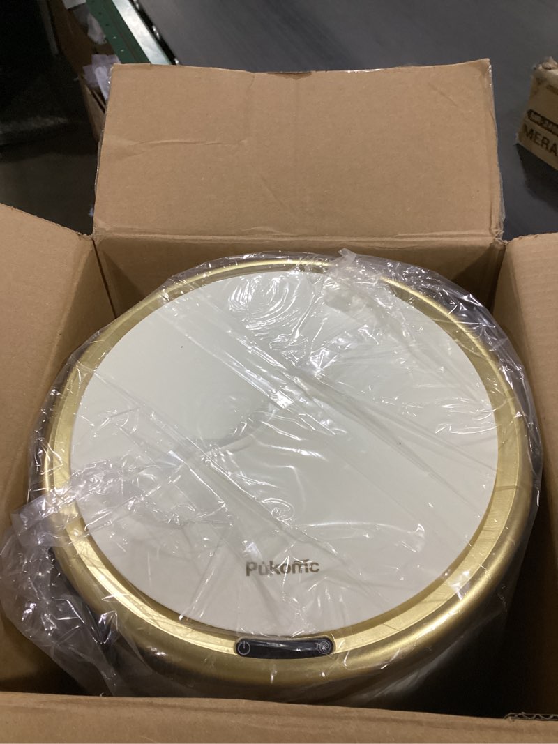 Condition photo showing New/Like New for Automatic Bathroom Trash Cans Touchless, 3.7 Gallon Modern Motion Sensor Trash Can with Lid,Diaper Trash Bin,Plastic Smart Garbage Can Suitable for Toilet, Bedroom, Office, Kitchen -Dark Gray Gray 3.7 Gallon