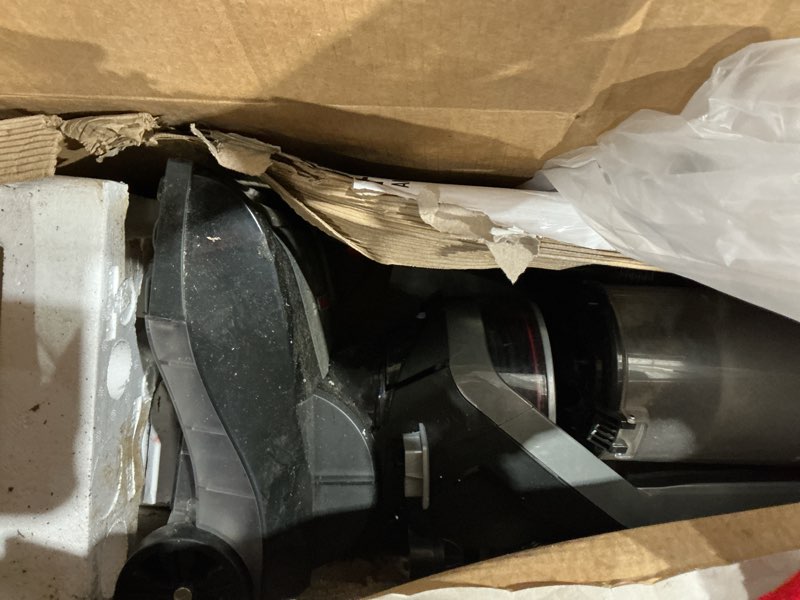Condition photo showing As Is for hoover windtunnel cord rewind pro bagless vacuum cleaner, corded upright vacuum cleaner for carpet and hard floor, automatic cord rewind, corded vacuum cleaners for home use