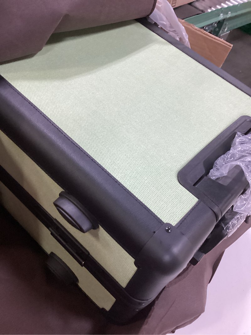 Condition photo showing Good Condition for KYME Carry On Luggage 22x14x9 Airline Approved Hardshell Carry on Suitcase with Spinner Wheels 20 Inch Suitcase with TSA Lock Lightweight Small Travel Rolling Luggage for Women Men White